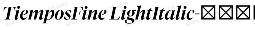 TiemposFine LightItalic字体转换